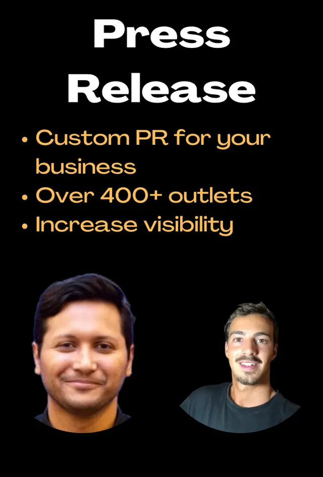 Press Release Writing and Distribution to Top News Outlets Backlinks Vasco & Mushfiq from Vettted