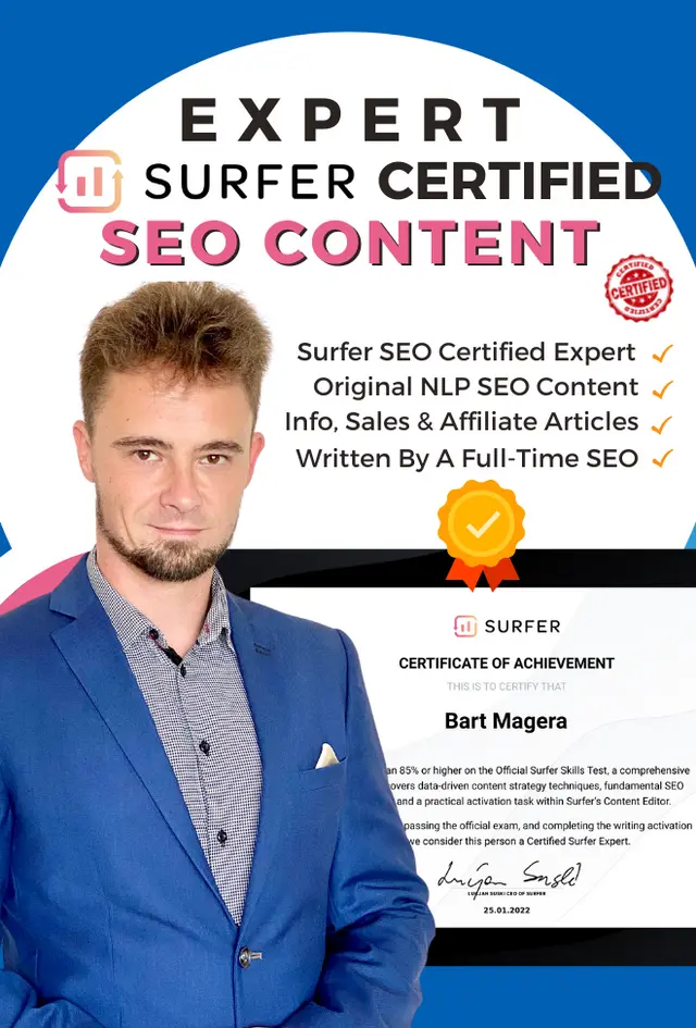 Surfer SEO-Optimized Content - 500 Words Content Writing & Optimization Bart Magera