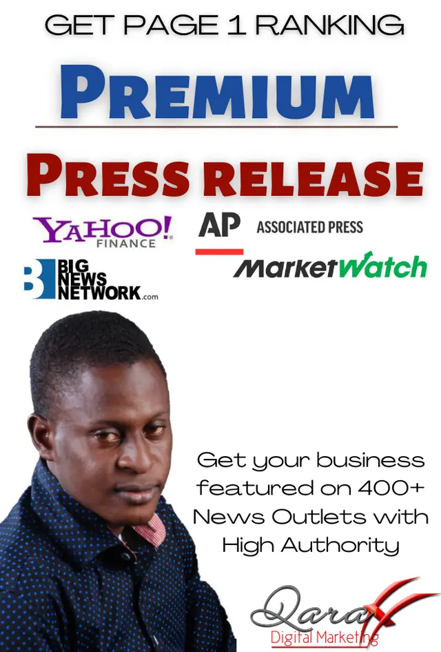 Premium Press Release on Yahoo, APNews,BIG News $ Others | Effective RANK Booster. Off-Page SEO Oladejo Elisha