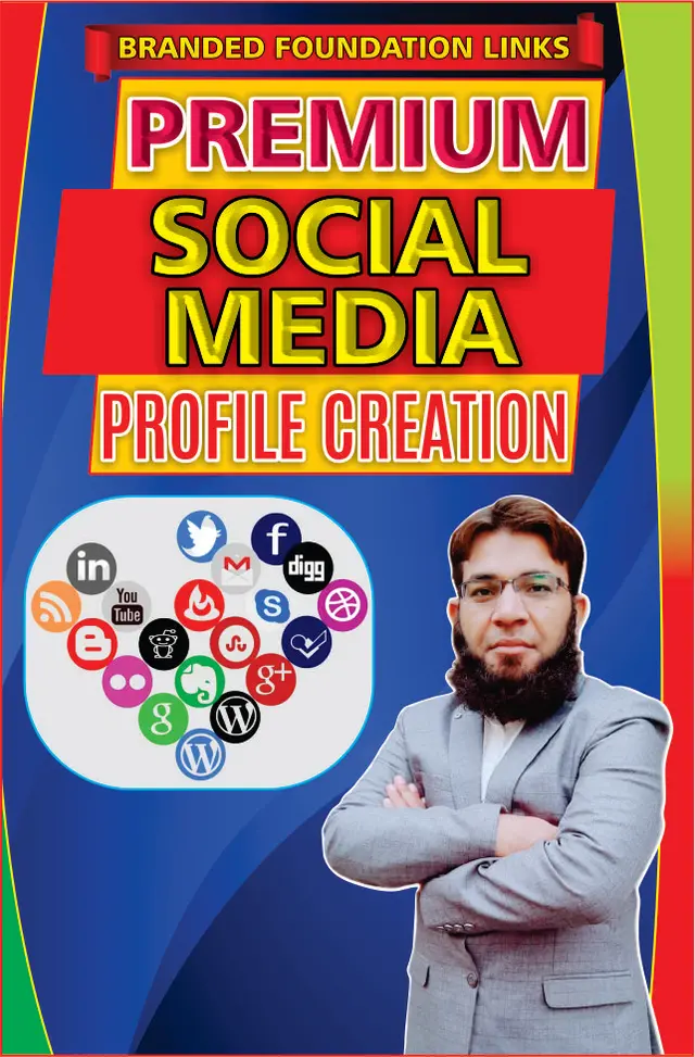 Create 250 High DA Branded Social Media Profiles For Branding Off-Page SEO Shahzad AHMAD